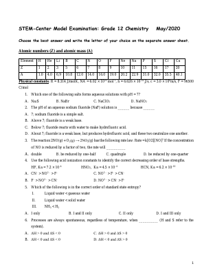 Model exam G12 Chemistry.pdf